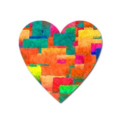 Pattern Texture Background Color Heart Magnet