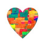 Pattern Texture Background Color Heart Magnet Front