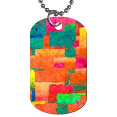 Pattern Texture Background Color Dog Tag (one Side) by Nexatart