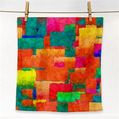 Pattern Texture Background Color Face Towel by Nexatart