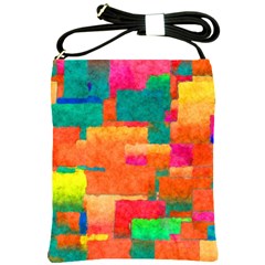 Pattern Texture Background Color Shoulder Sling Bag by Nexatart