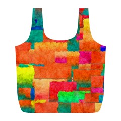 Pattern Texture Background Color Full Print Recycle Bag (l) by Nexatart