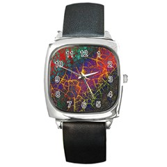 Background Desktop Pattern Abstract Square Metal Watch by Nexatart