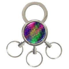 Background Abstract Art Color 3-ring Key Chains