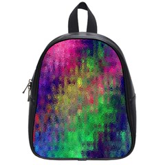 Background Abstract Art Color School Bag (small) by Nexatart