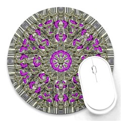 Love On The Sea Of Love In Peace Round Mousepads by pepitasart