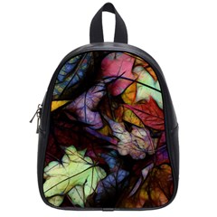 Fall Leaves Abstract School Bag (small) by bloomingvinedesign