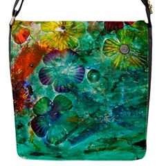 Underwater Summer Flap Closure Messenger Bag (s) by arwwearableart