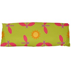 Dragonfly Sun Flower Seamlessly Body Pillow Case Dakimakura (Two Sides)