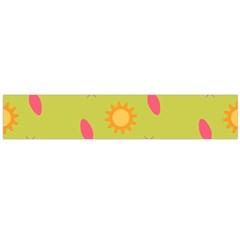 Dragonfly Sun Flower Seamlessly Large Flano Scarf 