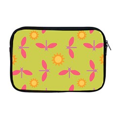 Dragonfly Sun Flower Seamlessly Apple MacBook Pro 17  Zipper Case