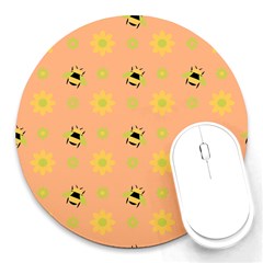 Bee A Bug Nature Round Mousepads by Nexatart