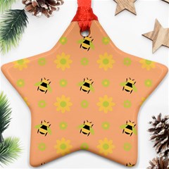 Bee A Bug Nature Star Ornament (two Sides) by Nexatart