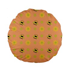 Bee A Bug Nature Standard 15  Premium Flano Round Cushions by Nexatart