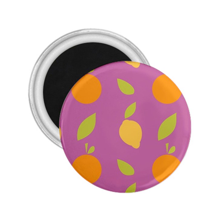 Seamlessly Pattern Fruits Fruit 2.25  Magnets