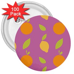 Seamlessly Pattern Fruits Fruit 3  Buttons (100 Pack)  by Nexatart