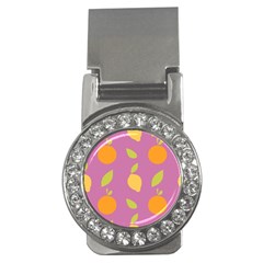 Seamlessly Pattern Fruits Fruit Money Clips (cz) 