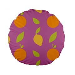 Seamlessly Pattern Fruits Fruit Standard 15  Premium Round Cushions