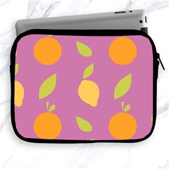 Seamlessly Pattern Fruits Fruit Apple Ipad 2/3/4 Zipper Cases by Nexatart