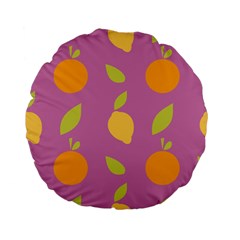 Seamlessly Pattern Fruits Fruit Standard 15  Premium Flano Round Cushions by Nexatart