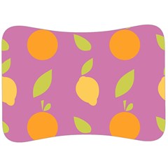 Seamlessly Pattern Fruits Fruit Velour Seat Head Rest Cushion by Nexatart