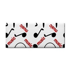 Music Letters Word Headphones Note Hand Towel by Nexatart