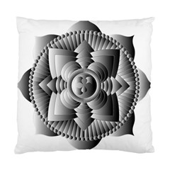 Lotus Mandala Flower Floral Standard Cushion Case (one Side) by Nexatart