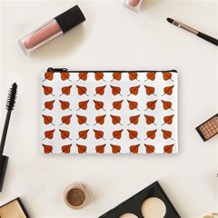 Pattern Fallen Leaves Autumn Cosmetic Bag (Small)