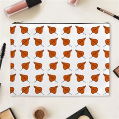 Pattern Fallen Leaves Autumn Cosmetic Bag (XL)