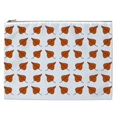 Pattern Fallen Leaves Autumn Cosmetic Bag (XXL)