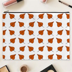 Pattern Fallen Leaves Autumn Cosmetic Bag (XXXL)