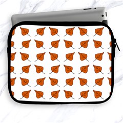 Pattern Fallen Leaves Autumn Apple iPad 2/3/4 Zipper Cases