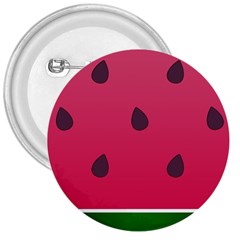 Watermelon Fruit Summer Red Fresh 3  Buttons by Nexatart