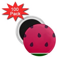 Watermelon Fruit Summer Red Fresh 1 75  Magnets (100 Pack)  by Nexatart