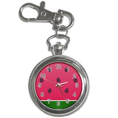 Watermelon Fruit Summer Red Fresh Key Chain Watches by Nexatart