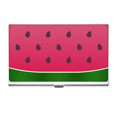 Watermelon Fruit Summer Red Fresh Business Card Holder