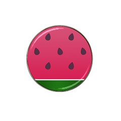 Watermelon Fruit Summer Red Fresh Hat Clip Ball Marker by Nexatart