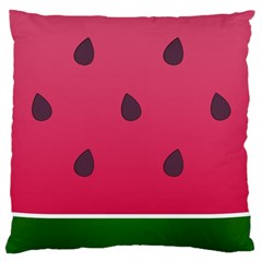 Watermelon Fruit Summer Red Fresh Standard Flano Cushion Case (one Side) by Nexatart