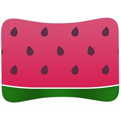 Watermelon Fruit Summer Red Fresh Velour Seat Head Rest Cushion by Nexatart