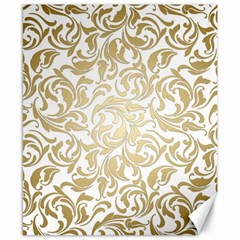 Gold Vintage Rococo Model Patern Canvas 8  X 10  by Nexatart