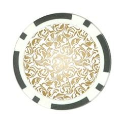 Gold Vintage Rococo Model Patern Poker Chip Card Guard by Nexatart