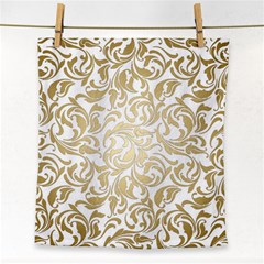 Gold Vintage Rococo Model Patern Face Towel by Nexatart