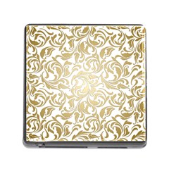 Gold Vintage Rococo Model Patern Memory Card Reader (square 5 Slot) by Nexatart