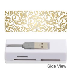 Gold Vintage Rococo Model Patern Memory Card Reader (stick) by Nexatart