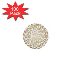 Gold Vintage Rococo Model Patern 1  Mini Buttons (100 Pack)  by Nexatart