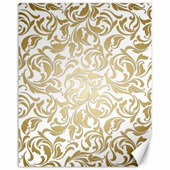 Gold Vintage Rococo Model Patern Canvas 11  X 14  by Nexatart