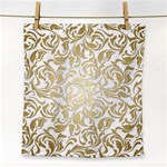 Gold Vintage Rococo Model Patern Face Towel Front