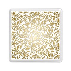 Gold Vintage Rococo Model Patern Memory Card Reader (square) by Nexatart