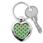 Flowers Pattern Ornament Template Key Chains (Heart)  Front