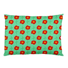 Flowers Pattern Ornament Template Pillow Case by Nexatart